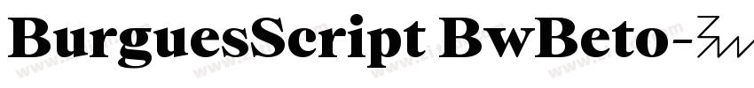 BurguesScript BwBeto字体转换